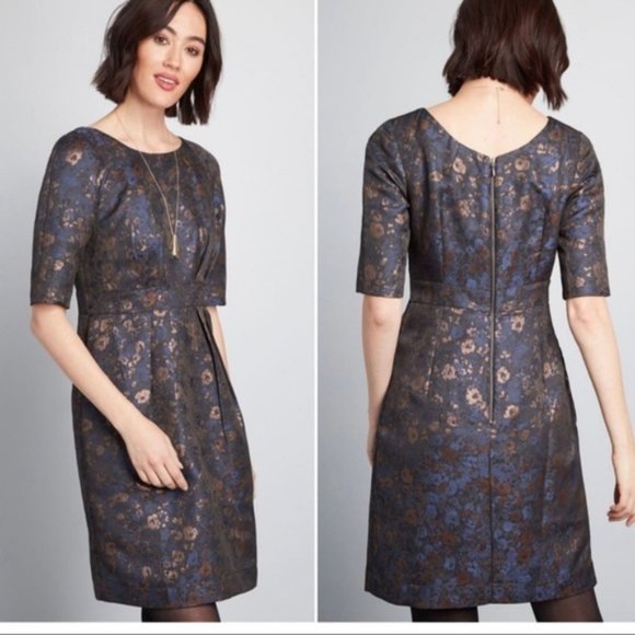 Modcloth Dresses & Skirts - NWT  ModCloth Emily & Fin Brocade Dress Sz XXS S M